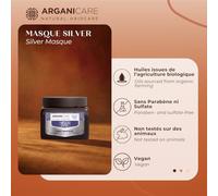 ARGANICARE Maschera Capelli Argento per Biondi con Pigmenti Viola, neutralizza toni gialli, senza solfati, con Argan e Multi Vitamina, 500 ml