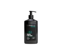 ARGANICARE Shampoo 2 in 1 Uomo all’Olio di Argan 500 ml - Set da 2, detergente capelli e corpo, formula pratica per doccia e palestra, confezione doppia per uso quotidiano