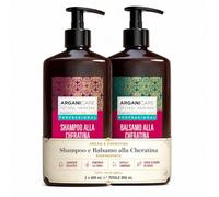 Arganicare Cheratina Shampoo + Balsamo Set 400ml