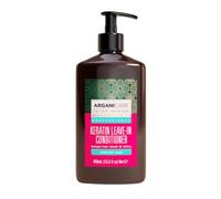 ARGANICARE Trattamento Riparatore Senza Risciacquo alla Cheratina Organica 400 ml - Rigenera forza e struttura dei capelli, per tutti i tipi di capelli