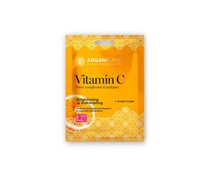 Arganicare - Vitamin C Sheet Mask Maschera idratante 17 g unisex
