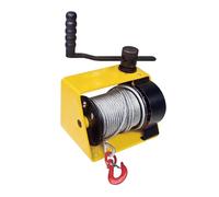 Argano a mano da 1000 kg, cricchetto a doppia direzione, cavo da 35 m per traino, carico, rimorchi, barche, resistente, facile da usare, ideale per avventure all'aria aperta