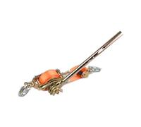 Argano a mano, estrattore a cricchetto con cinghia, tenditore per funi metalliche, strumento regolabile, estrattore a manovella per sollevamento e fissaggio pesanti, ideale per uso esterno e officina