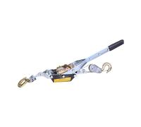 Argano a mano resistente, 2 m, tendicavo con doppio gancio, argano manuale a cricchetto per carico auto, capacità di carico fino a 2 tonnellate, strumento essenziale per legare