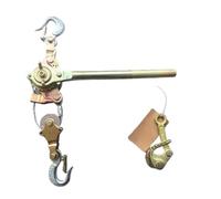 Argano a manovella per impieghi gravosi Estrattore a mano 1T con la presa del cavo, cricchetto 'estrattore del cavo metallico a mano 'estrattore del cavo del cricco che tira il cavo Gri(1200-00008 1T