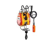 Argano elettrico portatile 230Kg / 507LBS Gru di sollevamento elettrica con cavo di fune da 30 m e telecomando cablato Ascensore portatile con telecomando Ascensore automatico