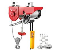Argano elettrico portatile Gru di sollevamento elettrica 200-800KG Nuovo argano for garage sollevatore portatile con telecomando cablato e finecorsa(400Kg 880Lbs)