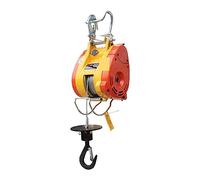 Argano elettrico portatile Gru elettrica dell'ascensore da 500 kg, argano elettrico, gru a soffitto del garage sopraelevata con filo di acciaio for il sollevamento(Upgrade)