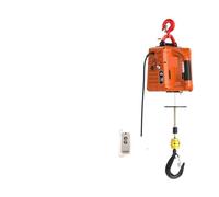 Argano elettrico portatile Gru portatile dell'ascensore della gru elettrica, argano elettrico di aggiornamento 100-500KG con telecomando, gru di sollevamento della fune d'acciaio(Basic 300KG11.8M)