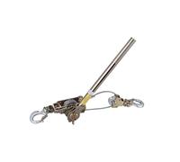 Argano Manuale a Fune da 2 tonnellate, estrattore a cricchetto Manuale, estrattore per Cavi, tenditore per Cavi, estrattore Elettrico per Uso Domestico e agricolo