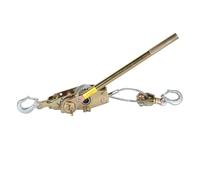 Argano Manuale a Fune da 4 tonnellate, trazione Manuale, cricchetto, tenditore per Cavi, trazione a 2 Ganci per Uso Domestico e agricolo