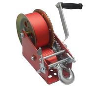 Argano Manuale Argano manuale da 3000 libbre, argano a mano, con fune in nylon zincato stampato a spruzzo di colore rosso