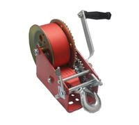 Argano manuale da 3000 libbre, argano con fune in nylon zincato rosso stampato a spruzzo per barca, camion, rimorchio