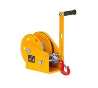 Argano manuale for impieghi gravosi, argano for rimorchio for barche da 5-30 m, con cavo metallico e gancio, for sollevare rimorchi, verricello manuale for trazione(Winch+20m Rope+Hook)