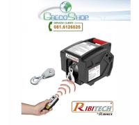 Argano/Paranco elettrico 12V 2000 lbs c/telecomando wireless Ribitech - PE12V/T