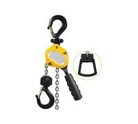 Argano per paranco, 0.25T-0.75 T Mini paranco a catena a leva manuale (Heavy Duty) 1.5M/3M/4.5M/6M Gancio di sollevamento portatile Blocco manuale per garage, fabbriche(3M,0.5 Ton)