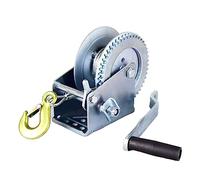 Argano per paranco, 600lbs/800LBSx8/15m Barca Camion Auto Autobloccante Mano Manuale In Acciaio Zincato Verricello Strumento Mano di Sollevamento Imbracatura per garage, fabbriche(800LBS,8M Wire rope)