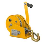 Argano Portatile, Argano a manovella, argano manuale autobloccante, di traino da 1200 libbre, piccolo paranco, bloccaggio bidirezionale for un sollevamento senza problemi(10m rope)