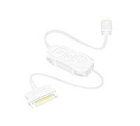 ARGB Controller 5V 3 Pin to SATA Power Supply Mini RGB Controller 3 Pin Hub for Computer CPU Case Cool Fan LED Light Radiator(White)