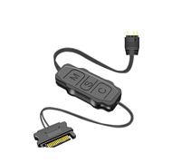 ARGB Controller Cable to 5V 3 Pin Controller HUB, Power Supply RGB Control Cable Splitter for PC Cooling Fan A