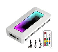 ARGB Controller Hub - Dispositivo di illuminazione RGB universale, splitter per ventola a LED, adattatore per illuminazione case PC, modulo di segnale ad alta velocità immersivo, unità di connessione
