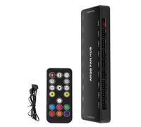 argb Fan Hub con controller e base magnetica nascosta per PC, connettore SATA Power 18, 5 V, 3 pin, RGB 12 V, 4 pin, PWM