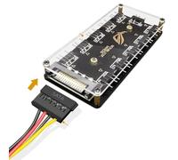 ARGB Hub Splitter - Scheda madre ARGB 10-Point Expansion Dock | 11 porte indirizzabili 5V PC Splitter Hub | Cavo di prolunga a 3 pin | Controllo della luce della ventola sincronizzazione per