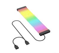 ARGB - Prolunghe di alimentazione dal design flessibile, perfette per qualsiasi impianto di gioco o configurazione di workstation utilizzando RGB (nero 3 x 8P)