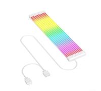 ARGB - Prolunghe di alimentazione dal design flessibile, perfette per qualsiasi impianto di gioco o configurazione di workstation utilizzando RGB (bianco 8P)
