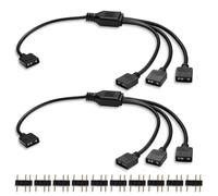 ARGB Splitte Binghe 2 pezzi Cavo di estensione ARGB Hub 5 V 3 pin 1a 3 cavo splitter cavo prolunga ventola connettore RGB prolunga per schede madri per collegamento illuminazione ventola