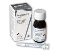 Argenial Oto - Soluzione Igienizzante per Pulizia Orecchie Cani e Gatti 50 ml - Con Argento Colloidale, Glicerina e Aloe Vera - Applicatore Graduato per Dosaggio Preciso