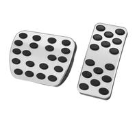 Argentato Macchina Freno Acceleratore Piede Pedale Copertura Kit Antiscivolo