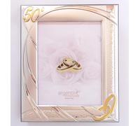 Argenti Annunziata NOZZE D'ORO 50° ANNIVERSARIO MATRIMONIO CORNICE PORTAFOTO IN ARGENTO cm25x20x2 PER FOTO cm18x13 PORTAFOTOGRAFIE -> TUA IN 24/48h