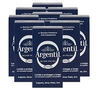 Argentil Detergente Specifico per Argento in Crema, 150 ml x 9 Pz