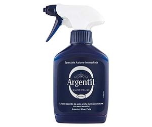 Argentil - Detergente Specifico per Argento Spray, Azione Lucidante e Antiossidante Rapida, con Agenti Autoattivi, 150 ml