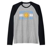 Argentina Bandiera Argentina Patrimonio Famiglia Argentina Maglia con Maniche Raglan
