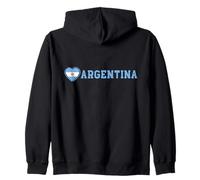 Argentina Cuore Bandiera Argentina Amore Felpa con Cappuccio