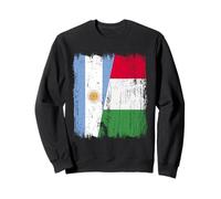 Argentina Italia Mezza Bandiera Orgoglioso Argentino Italiano Orgoglio Felpa