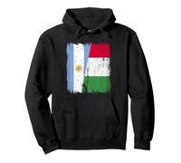 Argentina Italia Mezza Bandiera Orgoglioso Argentino Italiano Orgoglio Felpa con Cappuccio