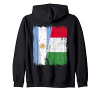 Argentina Italia Mezza Bandiera Orgoglioso Argentino Italiano Orgoglio Felpa con Cappuccio