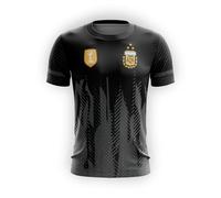 Argentina. Maglietta della Nazionale Argentina di Calcio, Tre Stelle, Design Proprio. XL