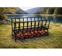 Argentine Iron Grill asado brasero parrilla. Brasero Premium Brasero. Braciere (ferro). Braciere mobile (48,8 x 20,3 cm)