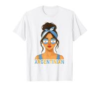 Argentinian Girl Argentina Flag Argentinian Girlfriend Wife Maglietta