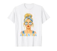 Argentinian Girl Argentina Flag Argentinian Girlfriend Wife Maglietta