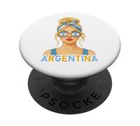 Argentinian Girl Argentina Flag Argentinian Girlfriend Wife PopSockets PopGrip Adesivo
