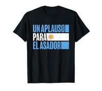 Argentino Asador Bandiera Argentina Parrilla Grills Asado Maglietta