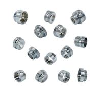 Argento 1/2 "; M16 M17 M18 M19 M20 M22 M24 M28 M32 Discussione del connettore for Il Rubinetto di conversione del Rubinetto Adattatore 1pc (Size : No 5)