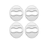 (Argento) 4 pezzi/lotto nuova serratura interna per portiera auto in acciaio inossidabile per Mitsubishi Lancer