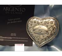 ARGENTO 9,25% CUORE GRANDE 25° ANNIVERS NOZZE D'ARGENTO 87062 CASAFASHIONITALIA