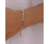 Argento 925 massiccio collana girocollo o bracciale maglia marina 5mm uomo donna